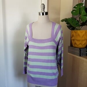 Anne Klein Stripe Sweater Size XL NEW!